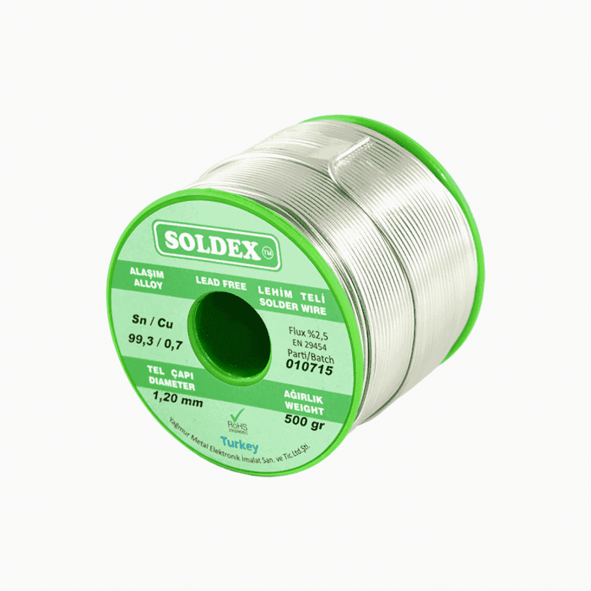 1.2mm 500gr Kurşunsuz Lehim Teli